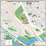 MBTA Community College Neighborhood Map